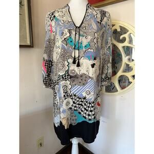 *Balducci Silk Dress Anthropology Size S